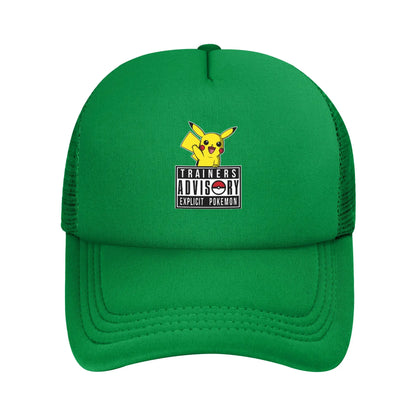 Trainers Pokemoned Anime Mesh Baseball Caps