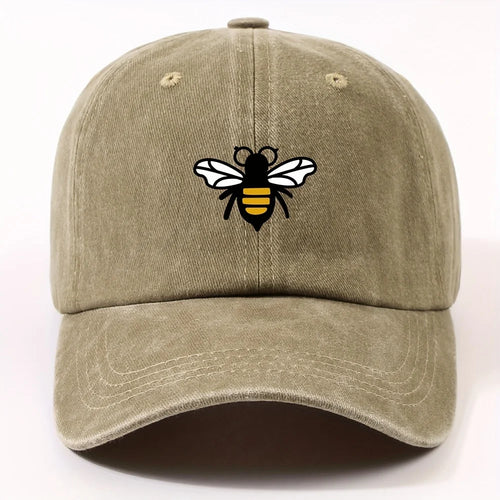 Fashionable Bee Patterned Baseball Cap For Both Men And Women