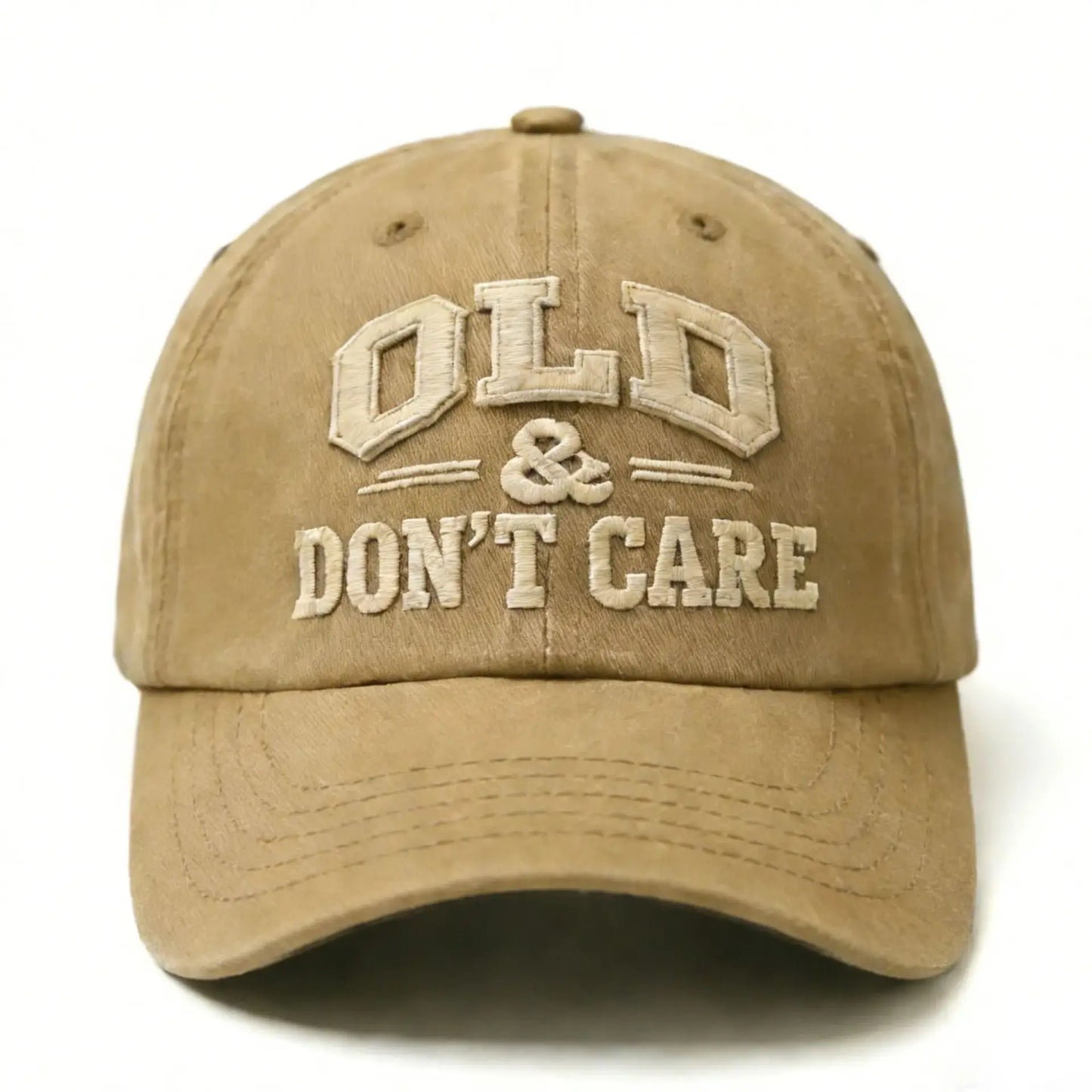 Cotton Baseball Hat Soft Vintage Old And Don'T Care Baseball Cap