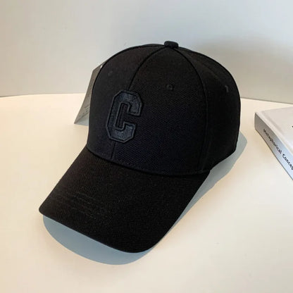 Simple Letter C Embroidered Baseball Caps