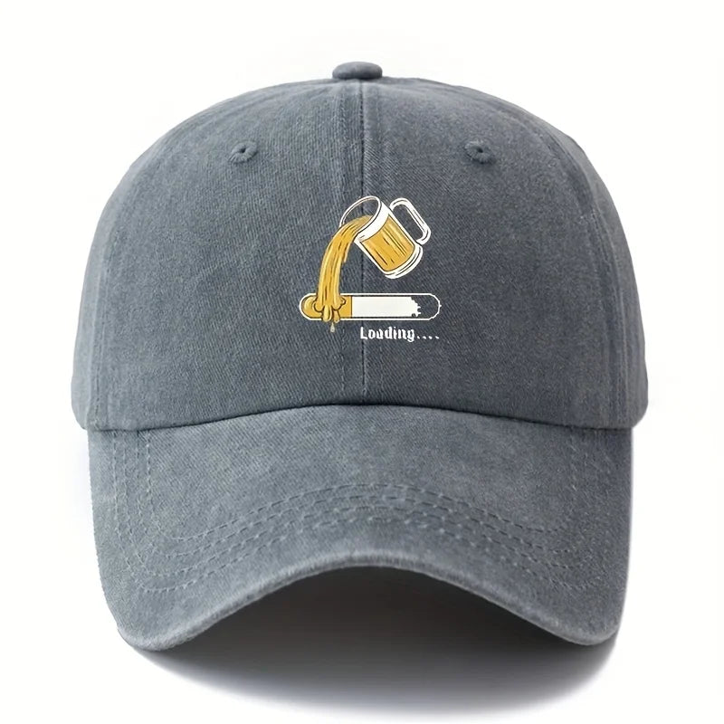 Adjustable Baseball Cap For Women With Fun Beer Print For Daily Leisure