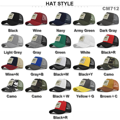 High Quality Fishing Embroidery Baseball Cap
