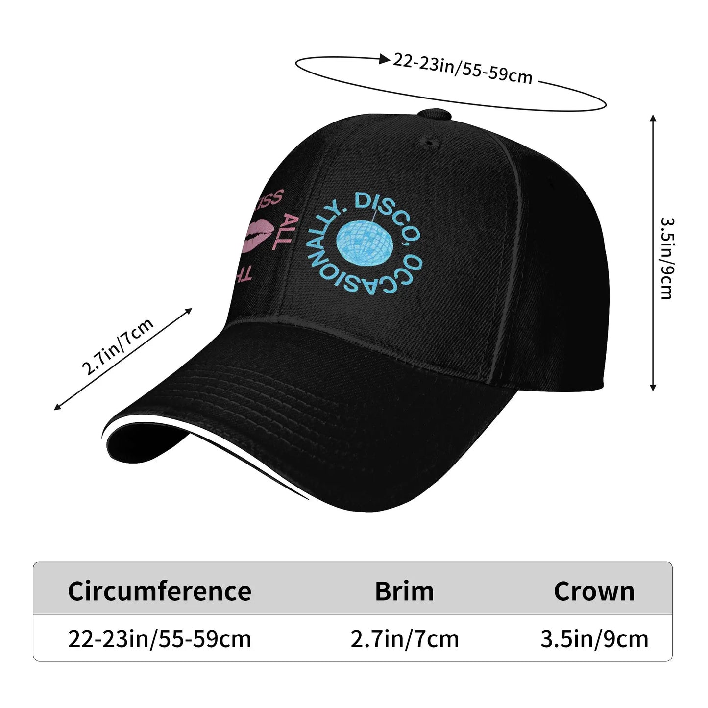 H-Harrys Kiss All The Time S-Styles Sun Baseball Cap