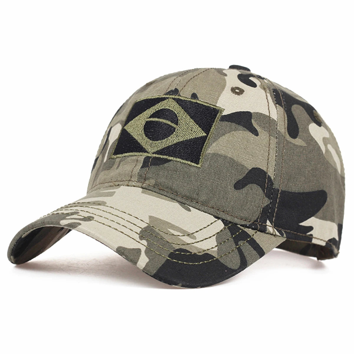 Tactical Baseball Cap Men Summer Brazil Flag Sun Protection Snapback Cap Male