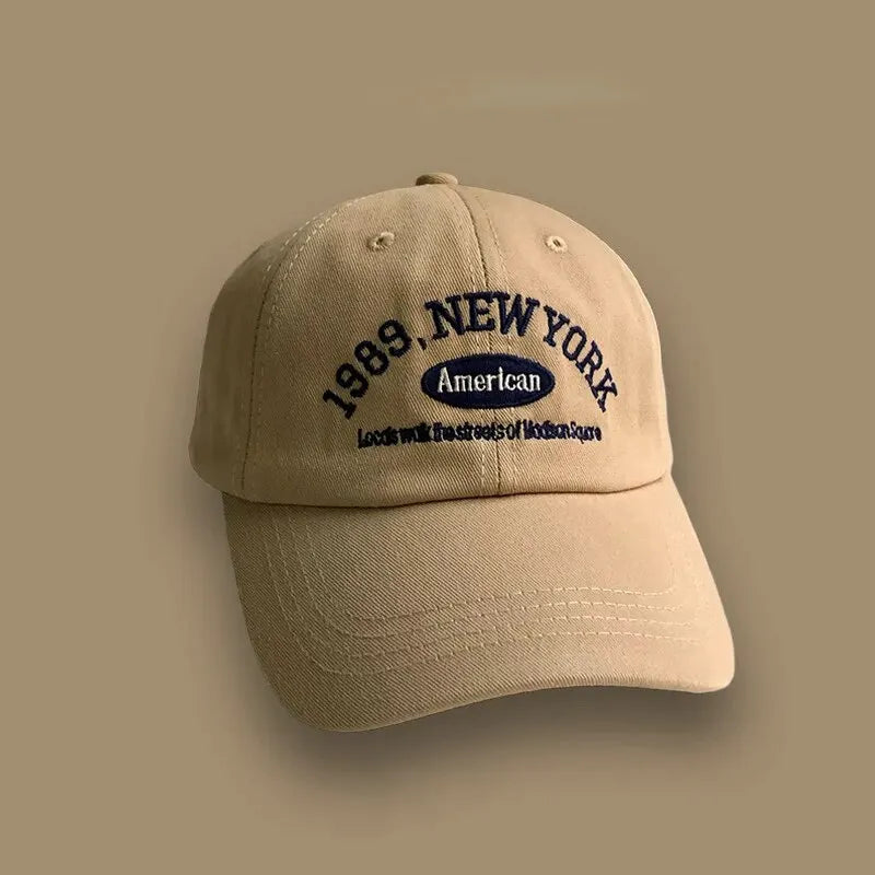 Korean Retro Baseball Hat Women's Autumn Winter Versatile Ins Street Letter