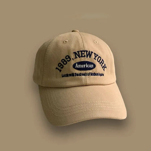 Korean Retro Baseball Hat Women's Autumn Winter Versatile Ins Street Letter