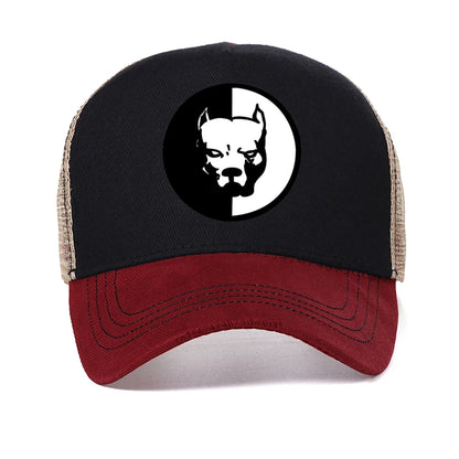 Pitbull Dog Mesh Baseball Cap