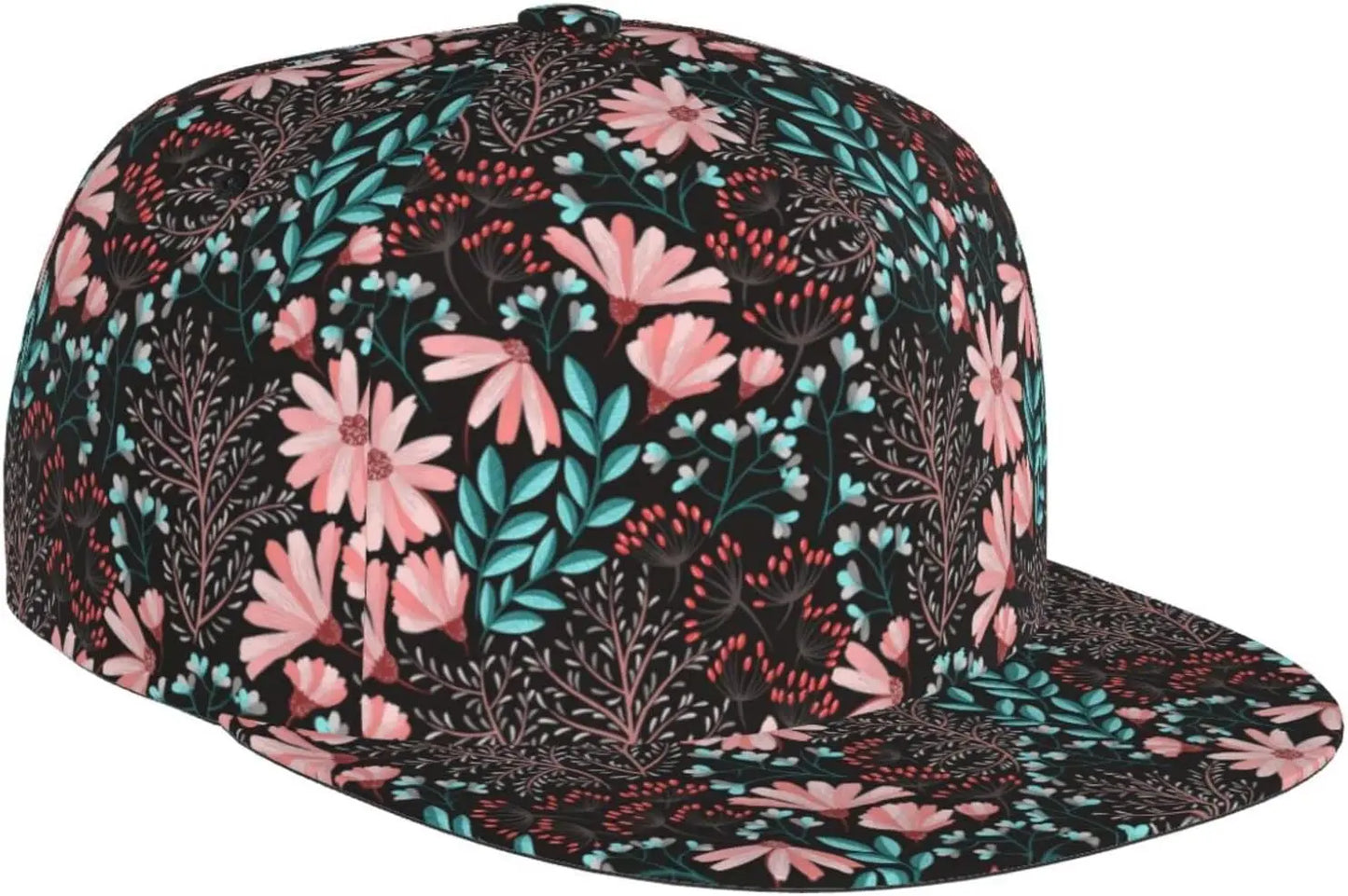 Hawaiian Tropical Flower Snapback Caps Men Women Boys Girls Fashion