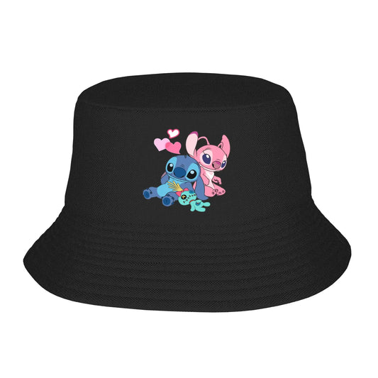 Stitch And Lilo Stitch Angel Love Bucket Hat