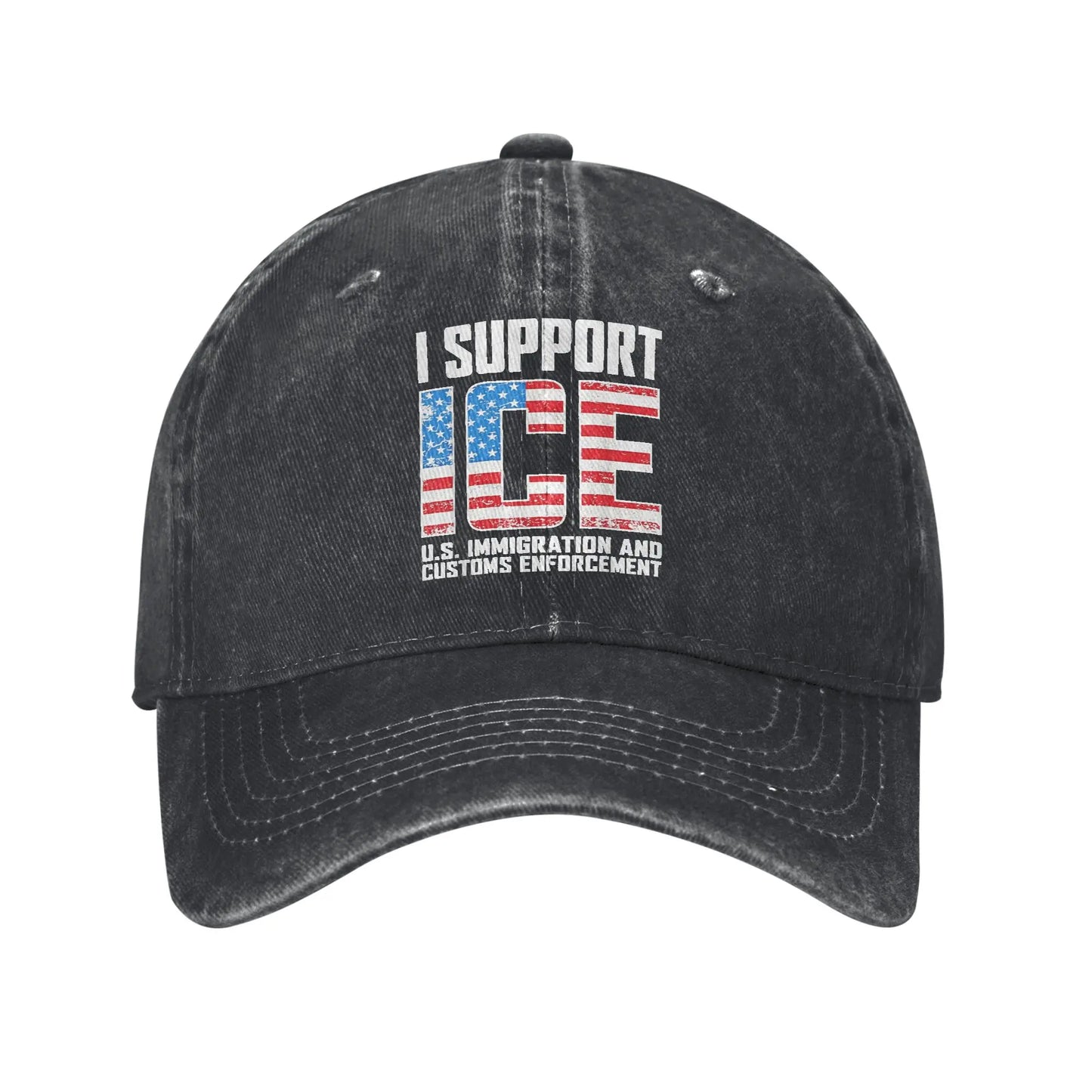 I Support ICE Us Immigration And Customs Enforcement Baseball Cap
