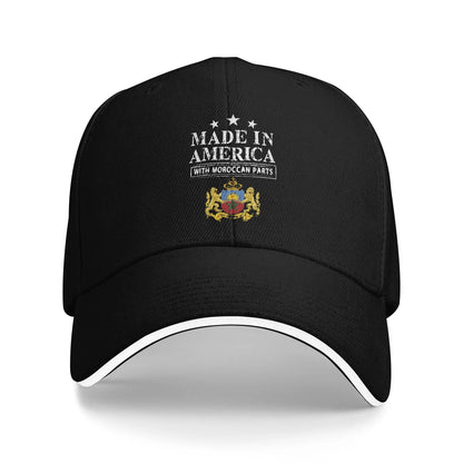 New Design Baseball Cap Morocco Heart Flag Morocco Of Arms Wear