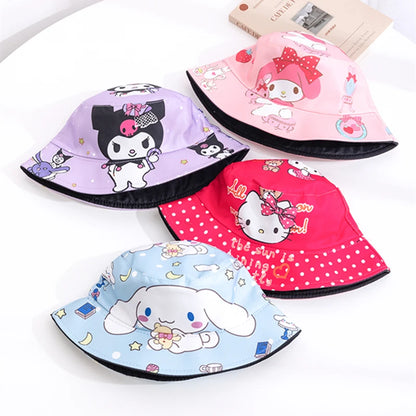 New Children's Sanrio Hello Kitty Kuromi Bucket Hat