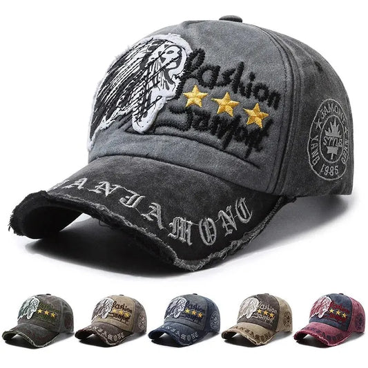Four Seasons New Baseball Cap Retro Distressed Casual Outdoor Sports Hat