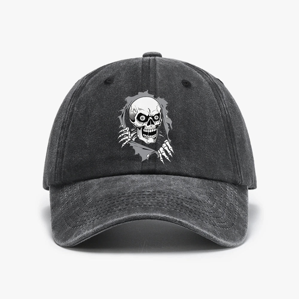 Comic Skull Animation Casual Baseball Cap