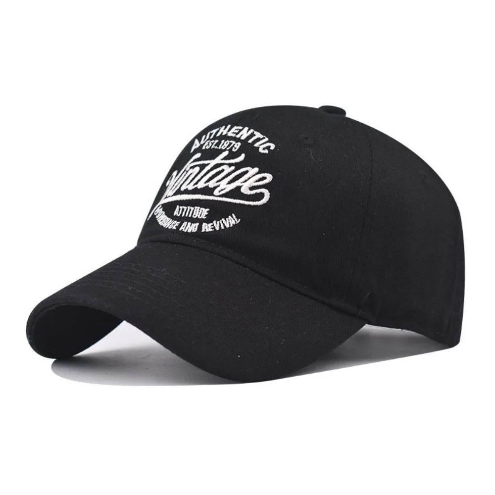 American Vintage Letter Embroidered Sun Hat Unisex Baseball Cap