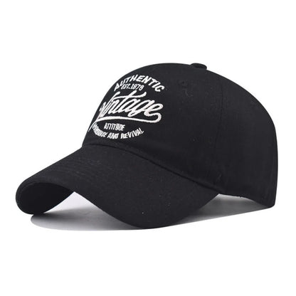 American Vintage Letter Embroidered Sun Hat Unisex Baseball Cap