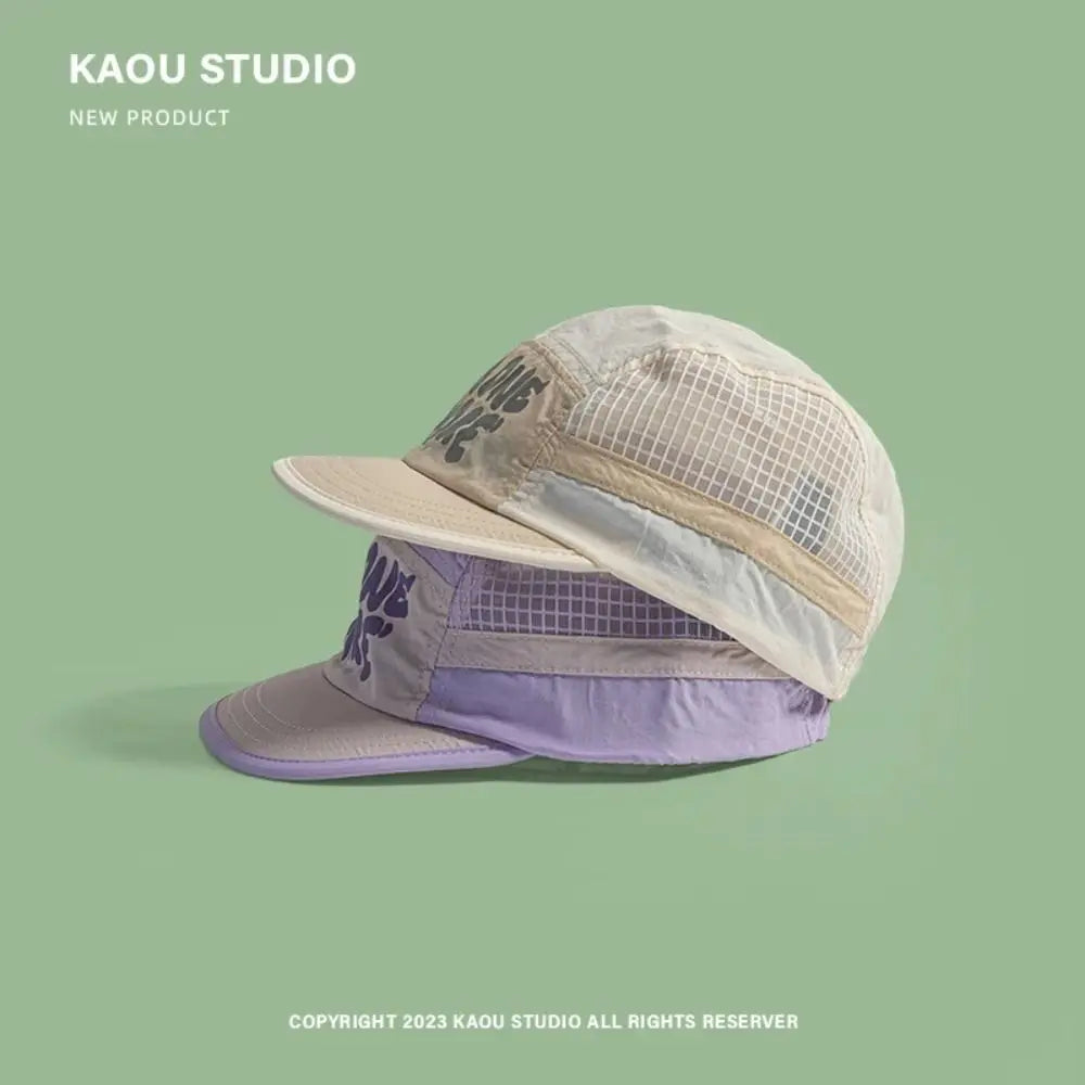 Soft Brim Quick-drying Baseball Cap Sun Protection Retro 5-Panel