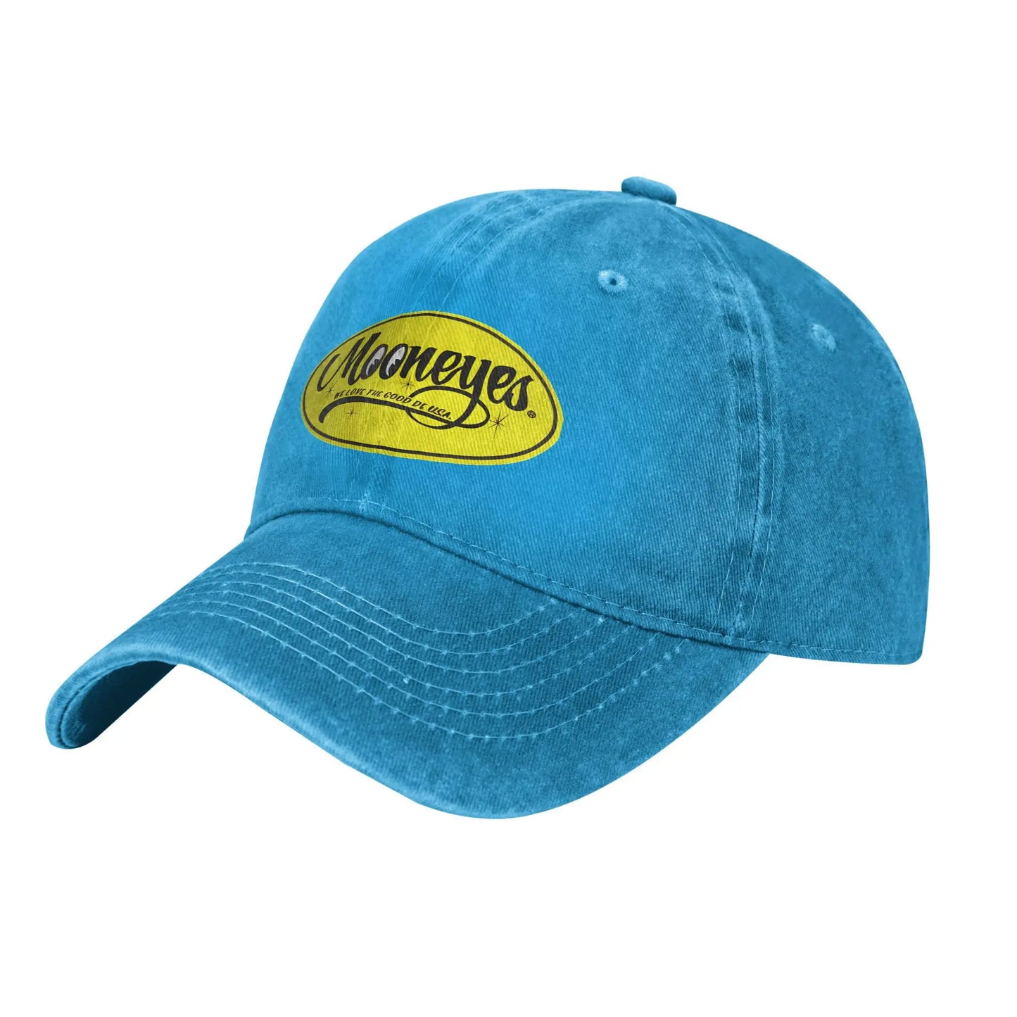 Mooneyes Baseball Caps Vintage Distressed Cotton JDM Moon Eyes