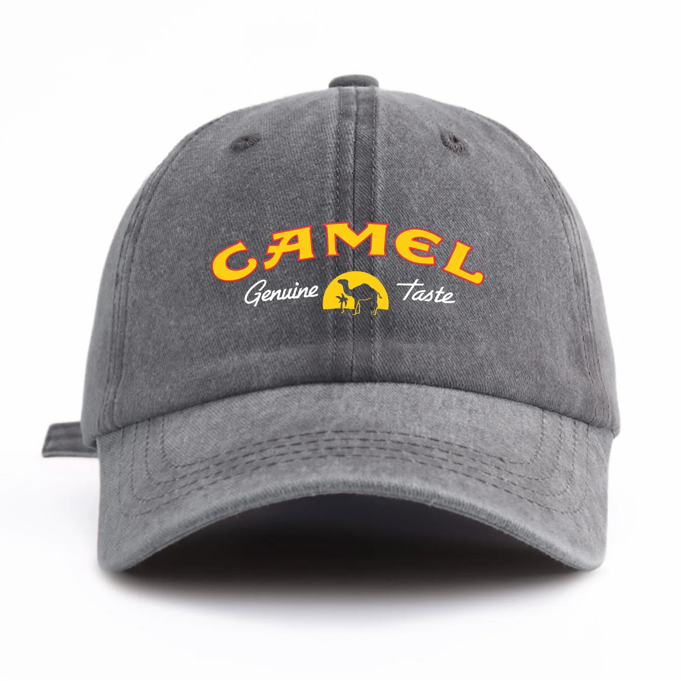 CAMEL Print Washed Baseball Cap For Adults