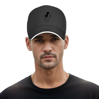 Game Over Dinosaur Pixel Art Desert Hip Hop Hat Baseball Cap