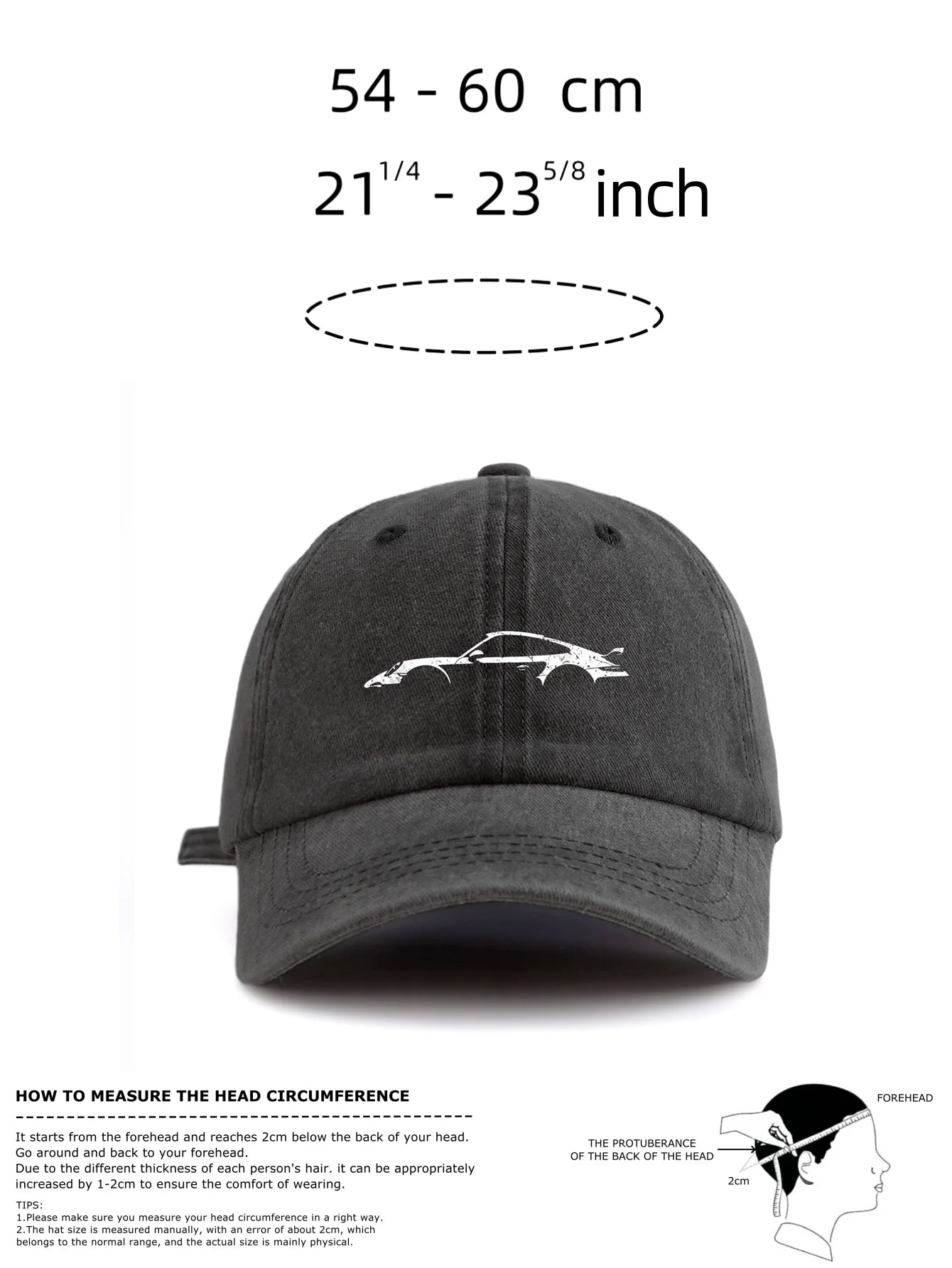 911 Print Washed Baseball Cap For Adults