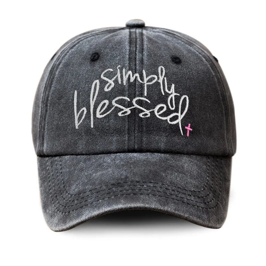 Simply Blessed Wide brimmed Sunshade Baseball Hat
