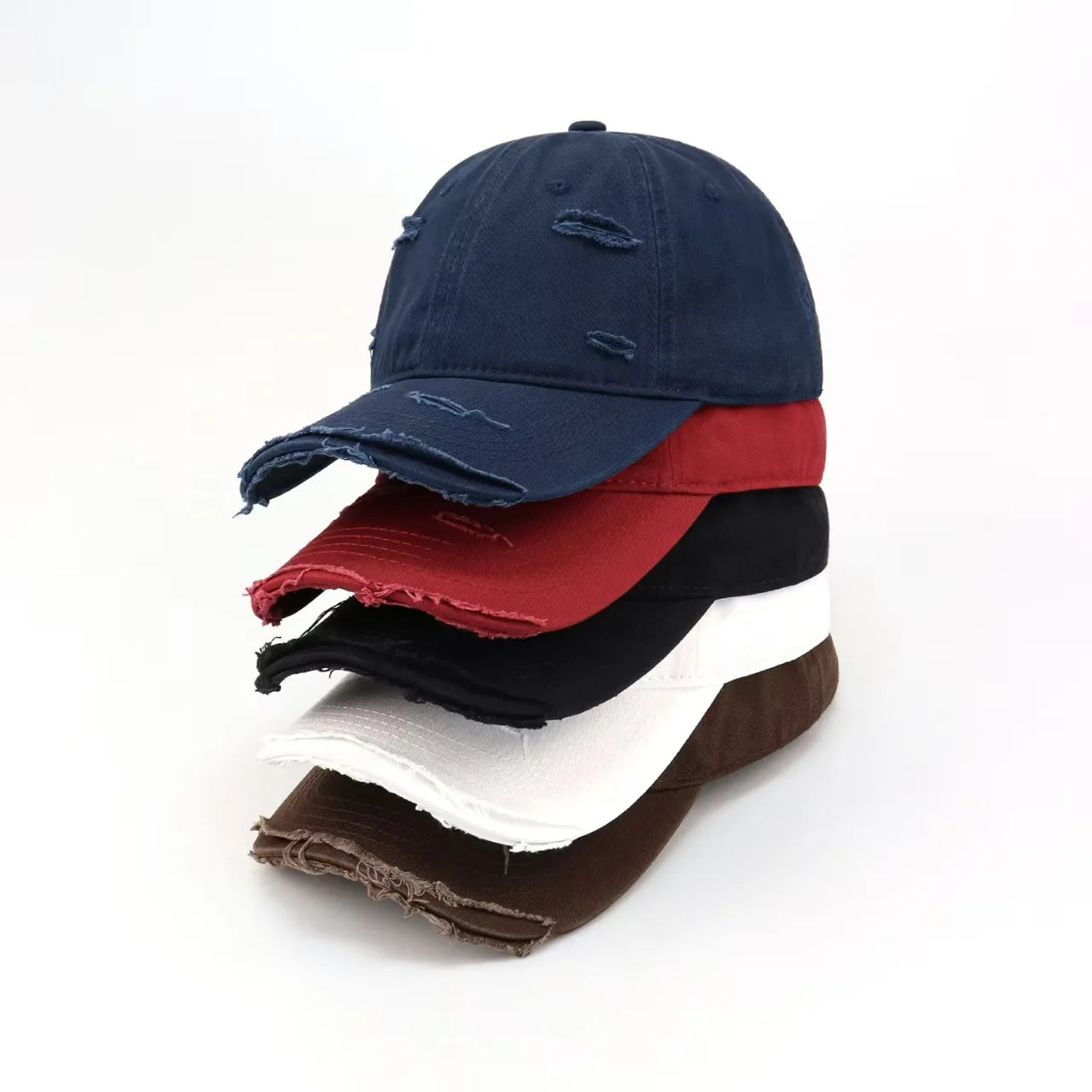 New Washable Hole Baseball Cap For Men Women Hat Solid Sunscreen Baseball Hats