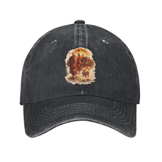 Summer Aloka Dog Walk for Peace Buddhist Monk & Dog Baseball Cap