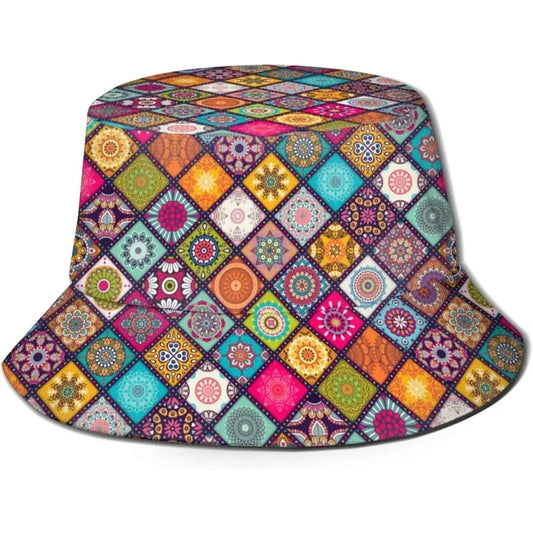 Mandala Fisherman Cap Hip Hop Gorras Summer Unisex Printing Bucket Hat