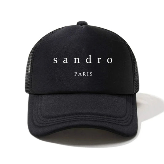 Sandrro Printed Sponge Half Mesh Outdoor Fashion Accessory Hat Baseball Hat For Men And Women