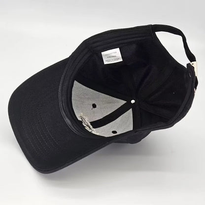 Triple Moon Pentacle Embroidery Structured Baseball Caps
