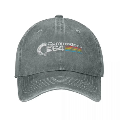 Hip Hop Denim Retro Commodore 64 Baseball Cap Homme Spring Autumn