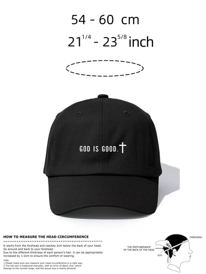 GOD IS GOOD Print Baseball Cap For Adults