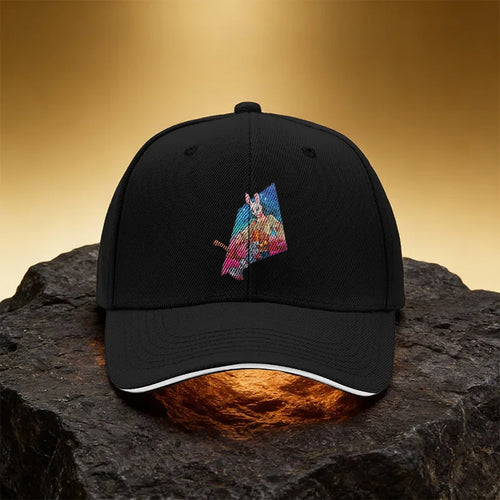 Rabbit Mask Axe Bloodstain Hat Unisex Printed Baseball Cap