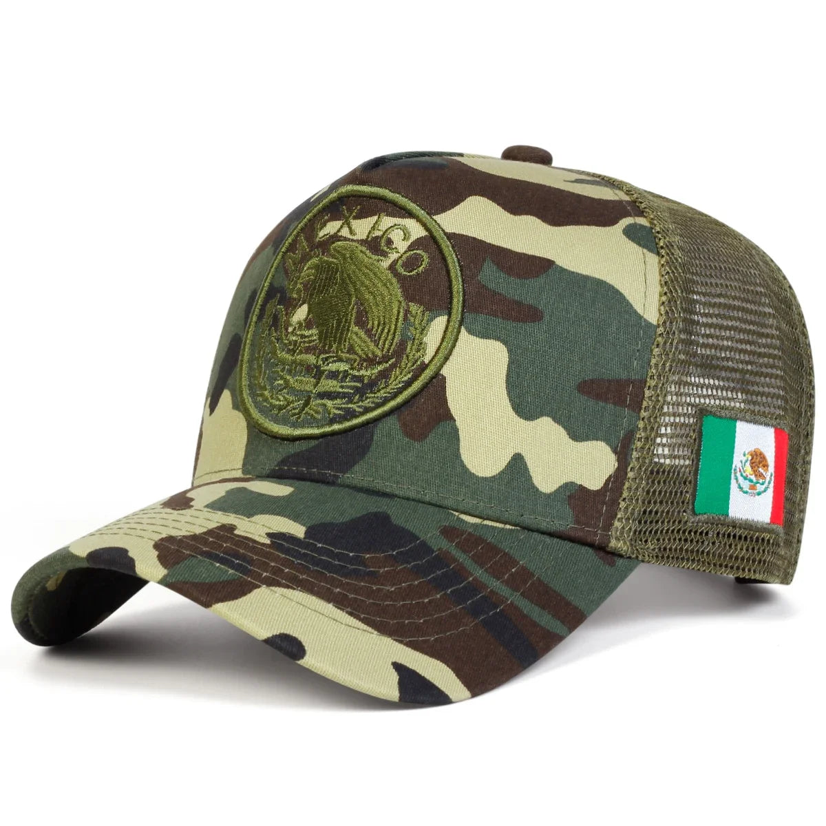 Unisex Mexican Flag Embroidery Baseball Caps
