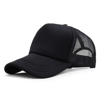 Unisex Cap Casual Plain Mesh Baseball Cap