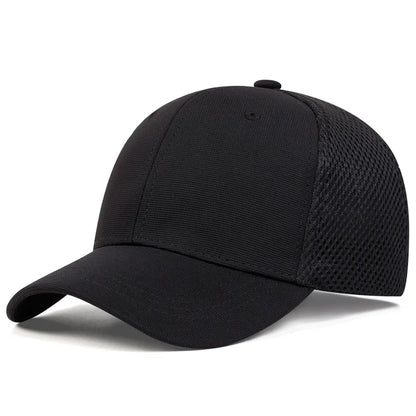 Unisex Solid Color Breathable Baseball Net Caps