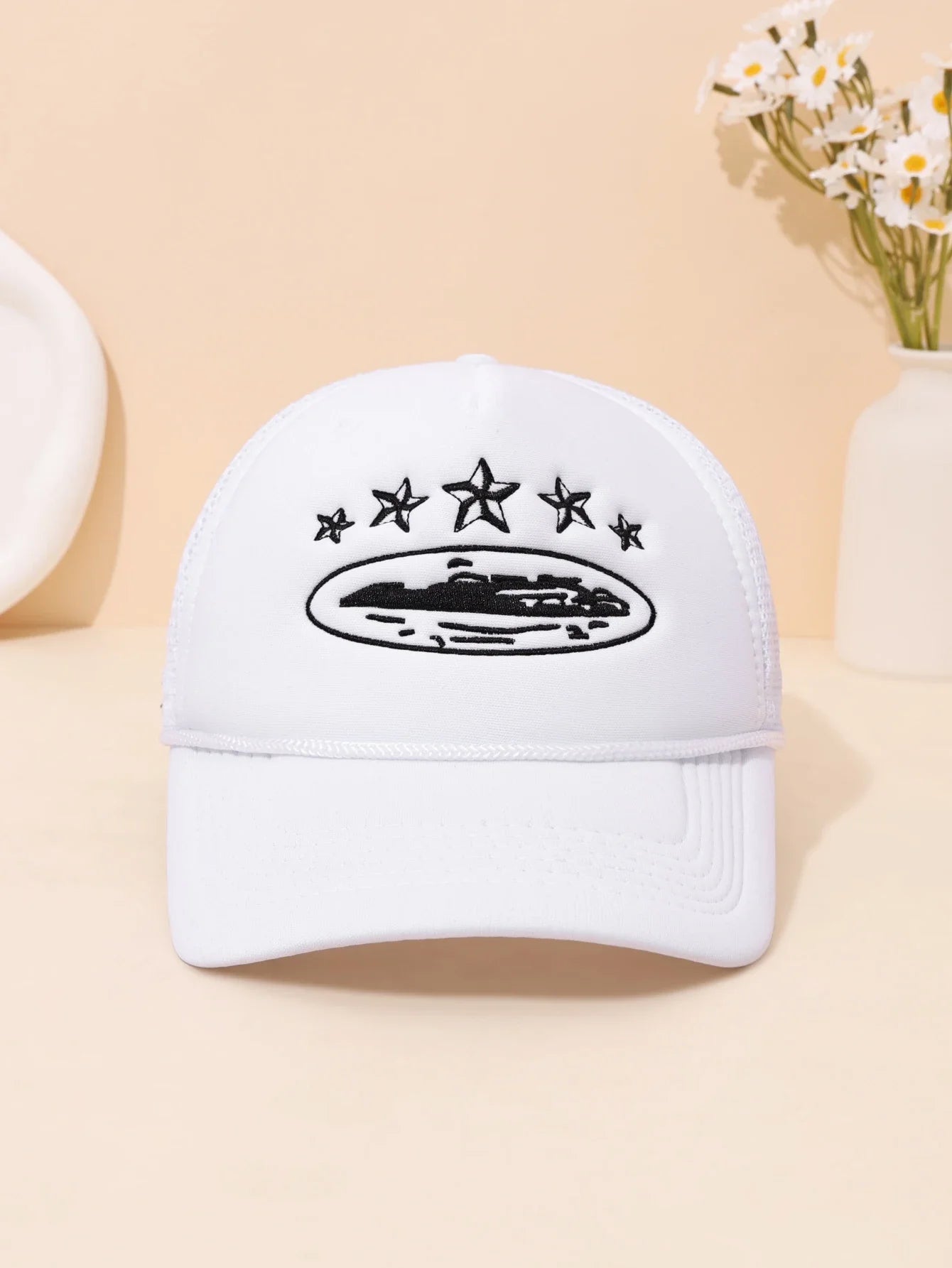 Fashionable Embroidered Baseball Hat Five Star Color