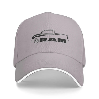 RAM Car Logo Outdoor Gym Hip Hop Hats For Women Men Baseball Caps
