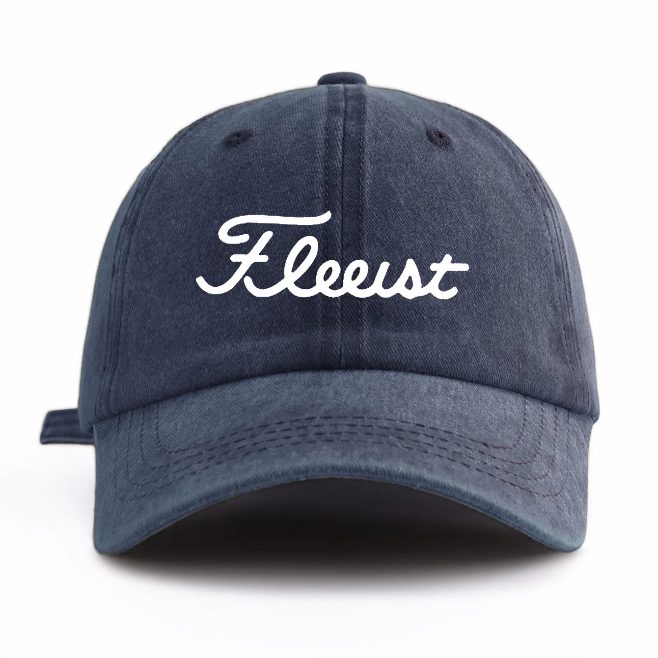 F Print Washed Baseball Cap For Adults