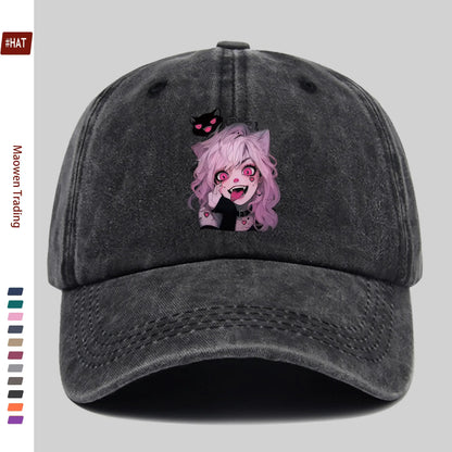 Anime Little Demon Cute Printed Pattern Baseball Cap