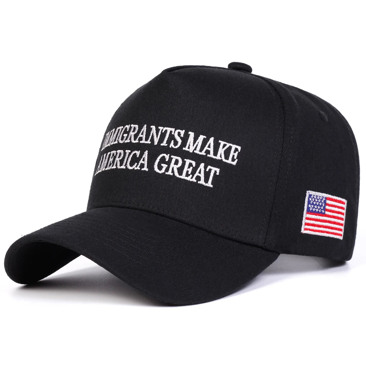 Unisex Immigrants Make Letter Embroidery Baseball Caps