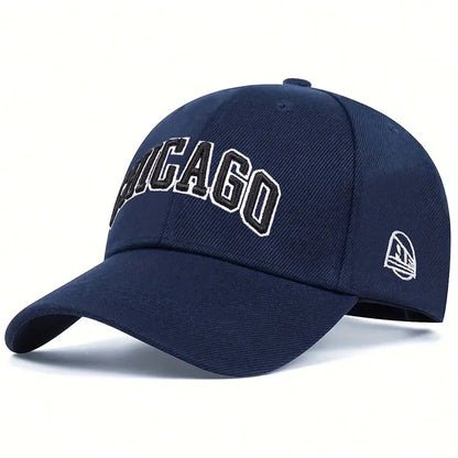 Unisex CHICAGO Letter Embroidery Baseball Caps Spring Autumn