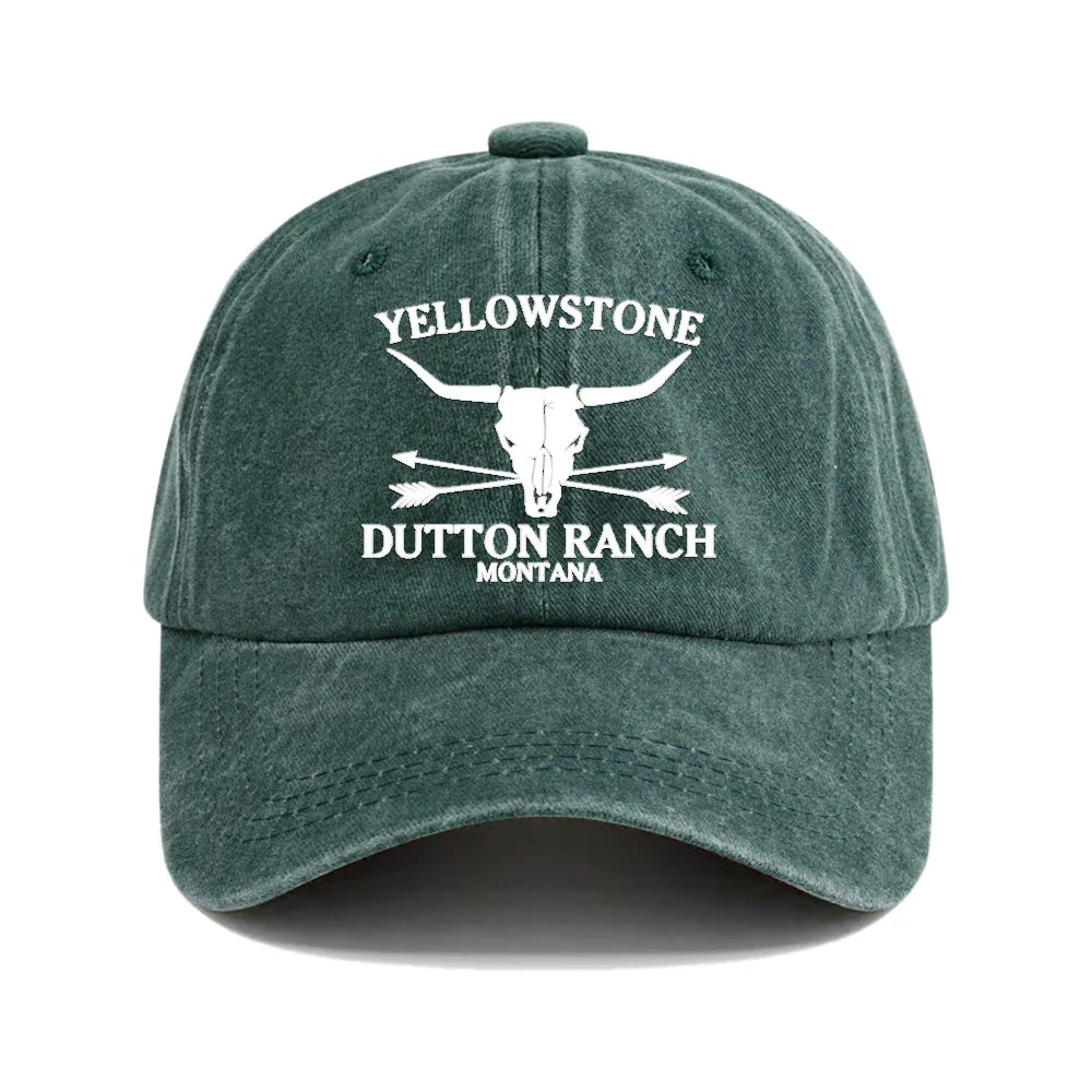 Retro Western Cowboy Hat - YELLOWSTONE DUTTON Ranch Baseball Cap For Both Men Women