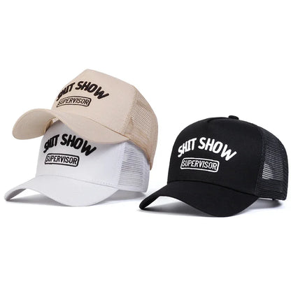 Unisex SHIP SHOW Letter Embroidery Baseball Caps