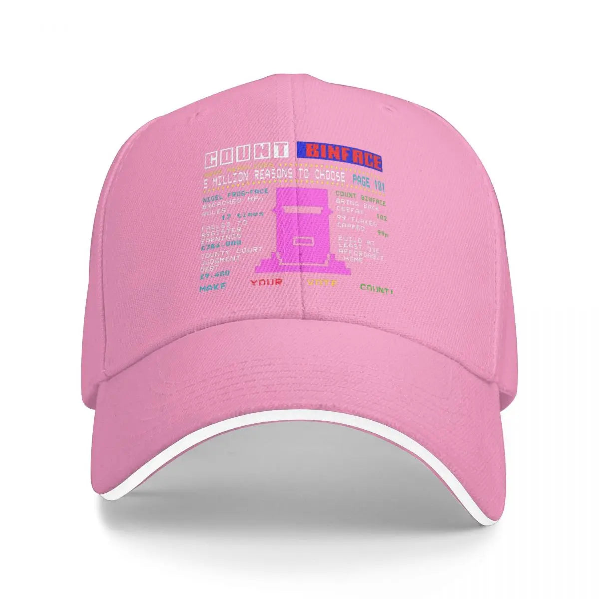 Baseball Caps Count Binface Funny Code Casquette