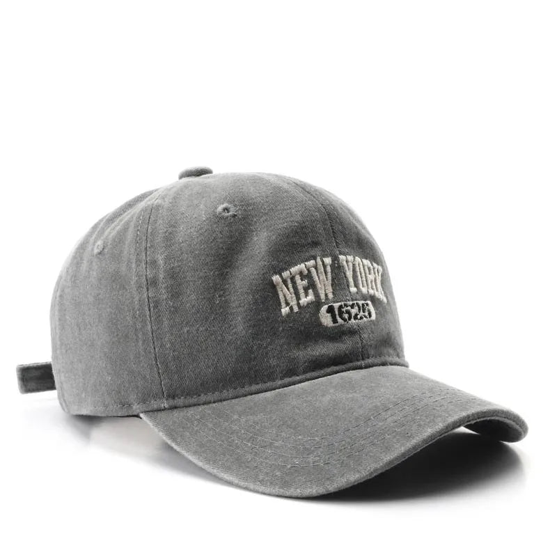 Retro New York Embroidery Baseball Caps for Men Women Vintage