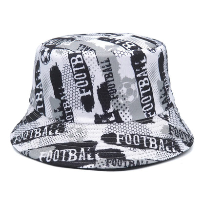 Panama Bucket Hats Animal Letter Print Fisherman Hat For Women Men