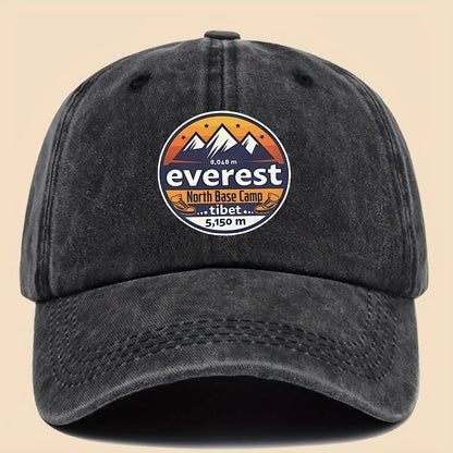 Baseball Cap Featuring "Everest North Base Camp 5, 150 Meters"
