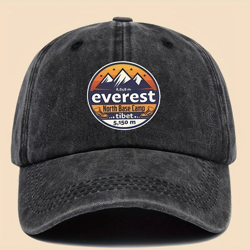 Baseball Cap Featuring "Everest North Base Camp 5, 150 Meters"